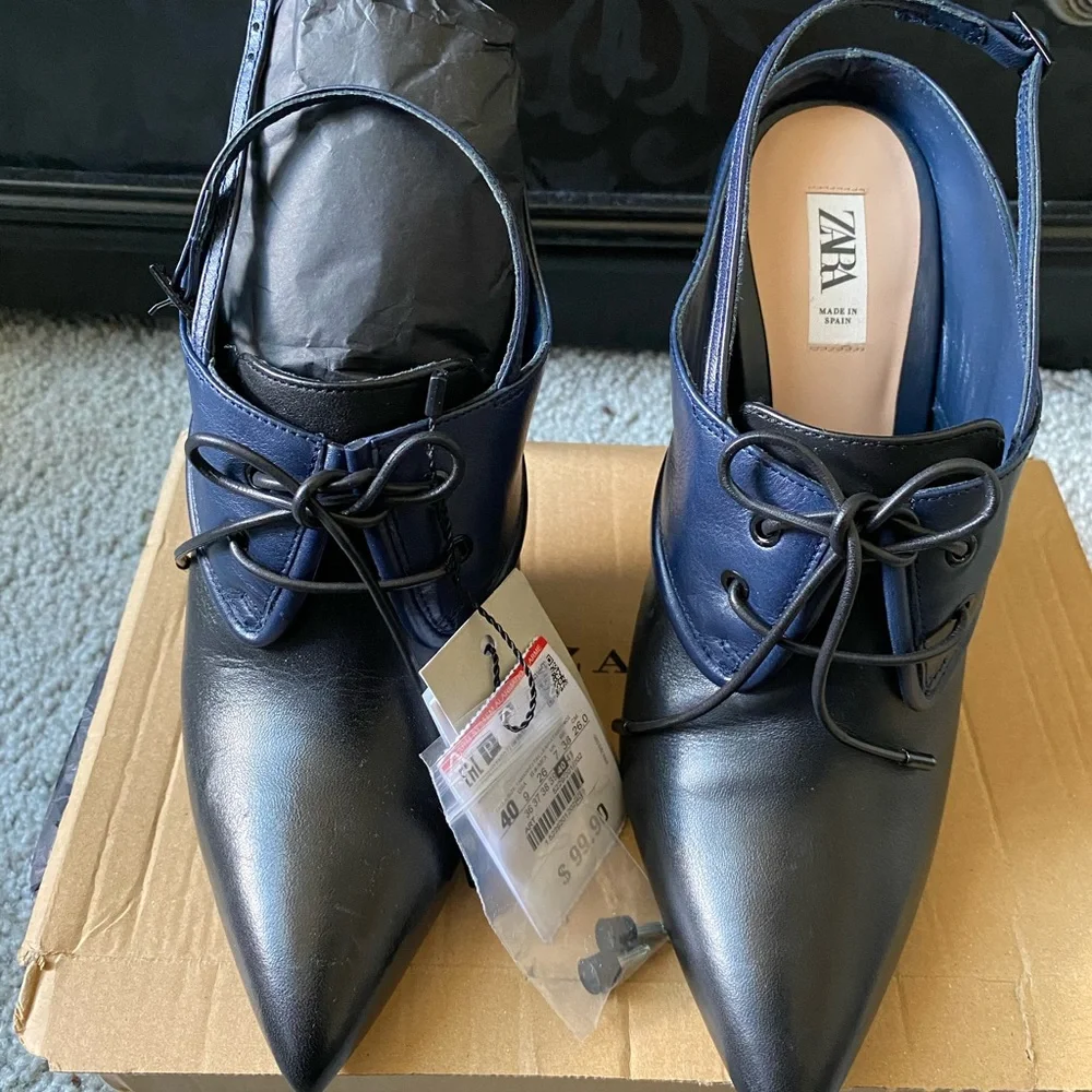 Zara Laced Mule Heel - Picture 3 of 6